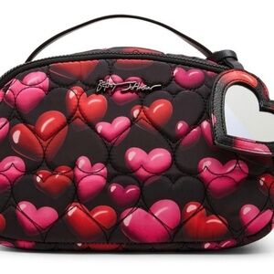 Betsy Johnson Valentine’s Loaf Cosmetic Bag W/Mirror